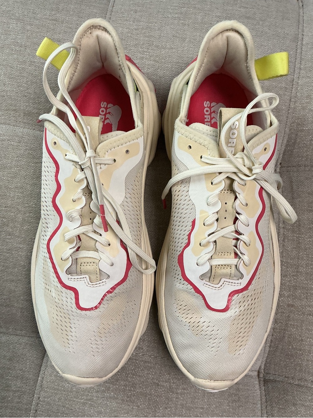 Sorel Kinetic Breakthru Tech Lace Sneakers Pink Women’s 10 Running Casual Shoes